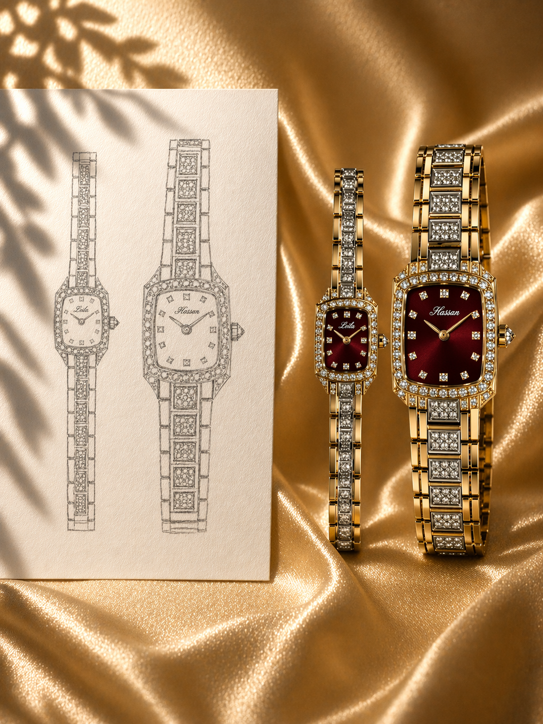 From sketch to finished watches
