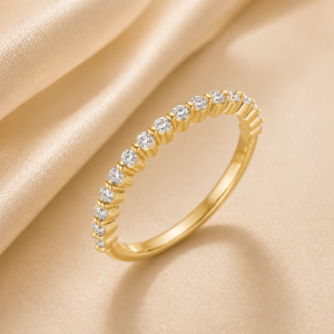 Diamond Anniversary Band – 14K Yellow Gold