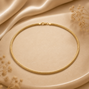 14K Gold-Filled Oval Snake Chain Necklace