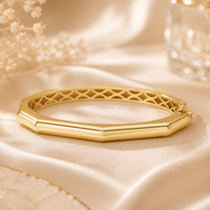 Golden Geometry Bangle